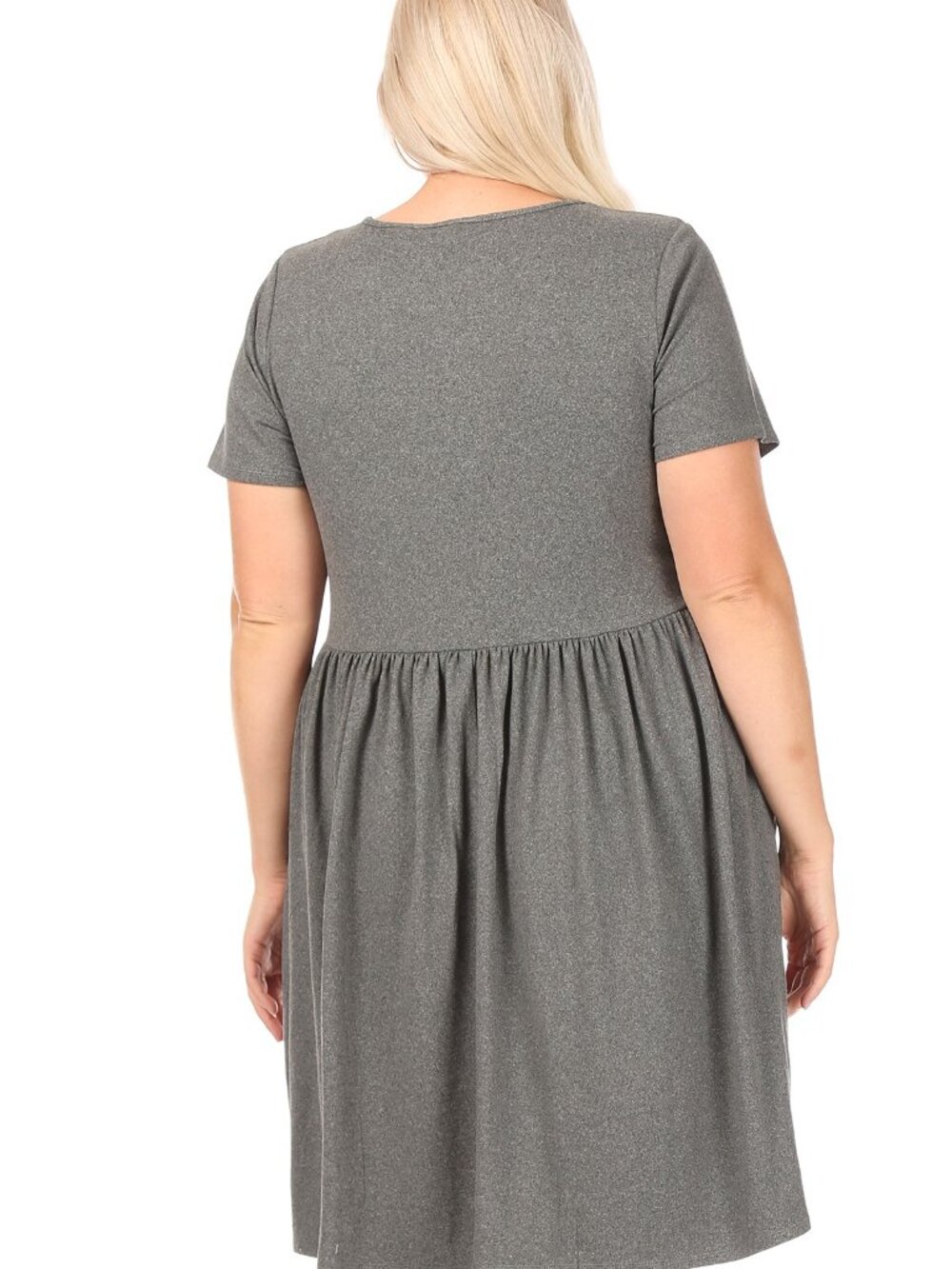 Vibe Sportswear Women's 3X Gray Midi T-Shirt Dress w/Pockets New With Tags - Picture 10 of 10